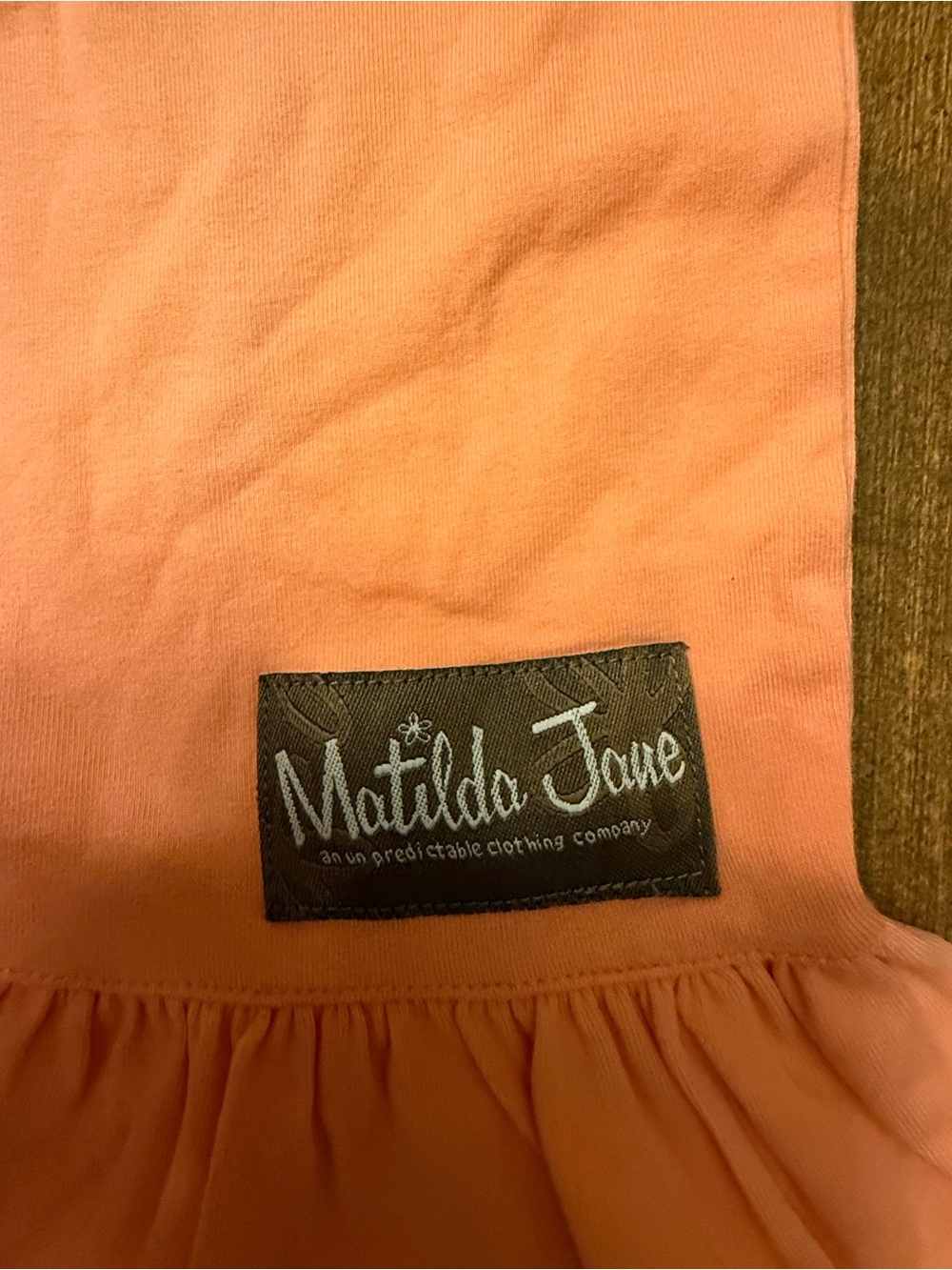 Matilda Jane Orange/Peach Ruffles - Picture 3 of 4